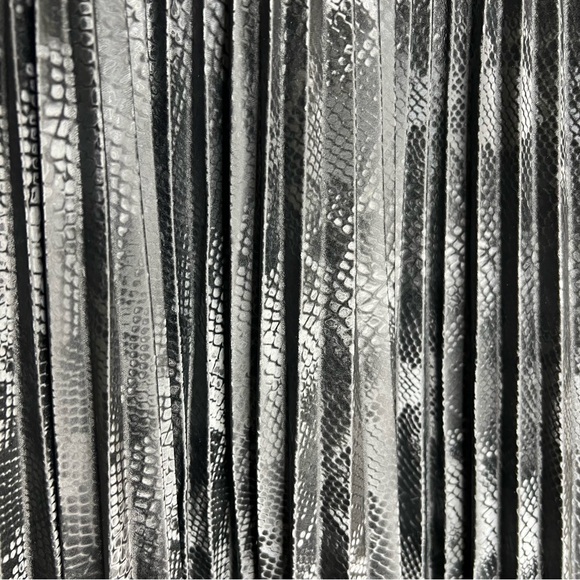 ALLSAINTS Phia Snakeskin Pleated Maxi Skirt - Picture 7 of 12